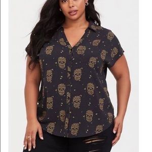 Torrid Skull Dolman Blouse